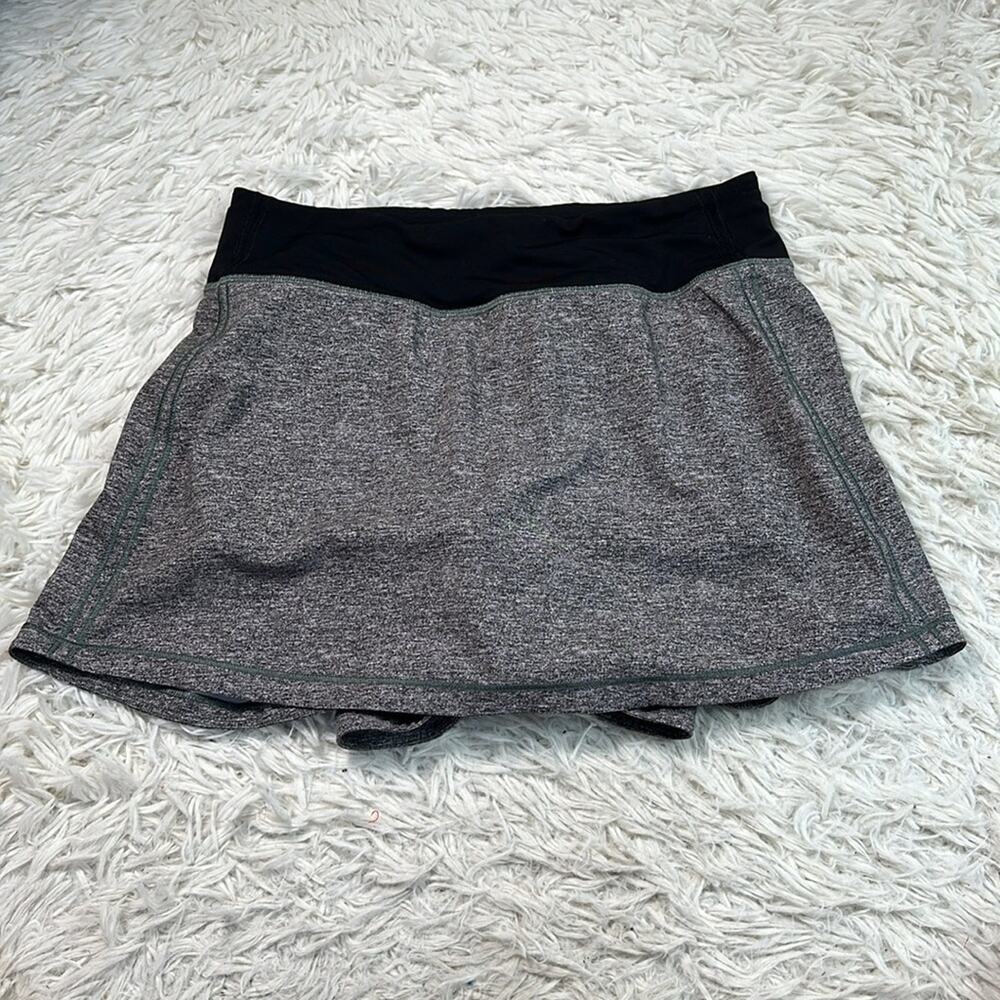 Lululemon Pace Rival Skirt (Tall) *No Panels 15" Heather Lux Multi Black / Black
